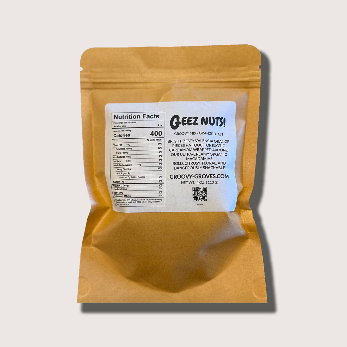 Geez Nuts Groovy Mix - Orange Blast